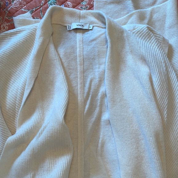 Vince. Draped Wool/Cashmere Sweater Vest - Picture 5 of 6